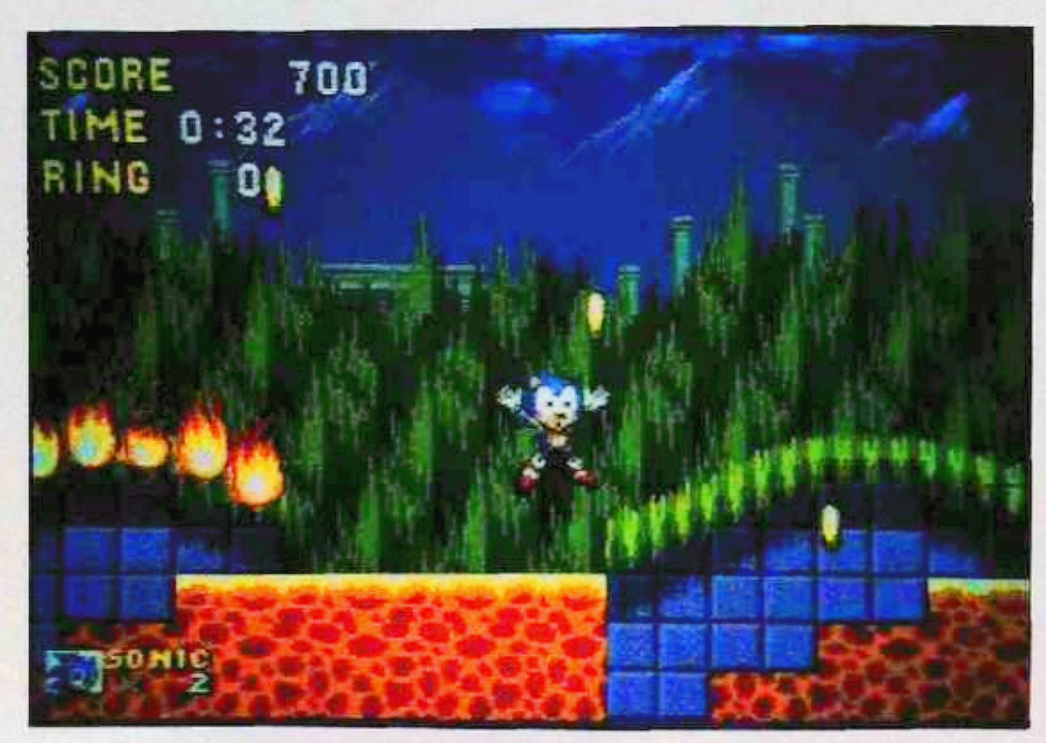 A closer look at the lava.