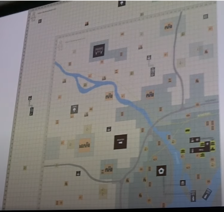 West of Old Olney is the UFO wreck, early and final (further north) positions. West of Old Olney is the UFO wreck, early and final (further north) positions.