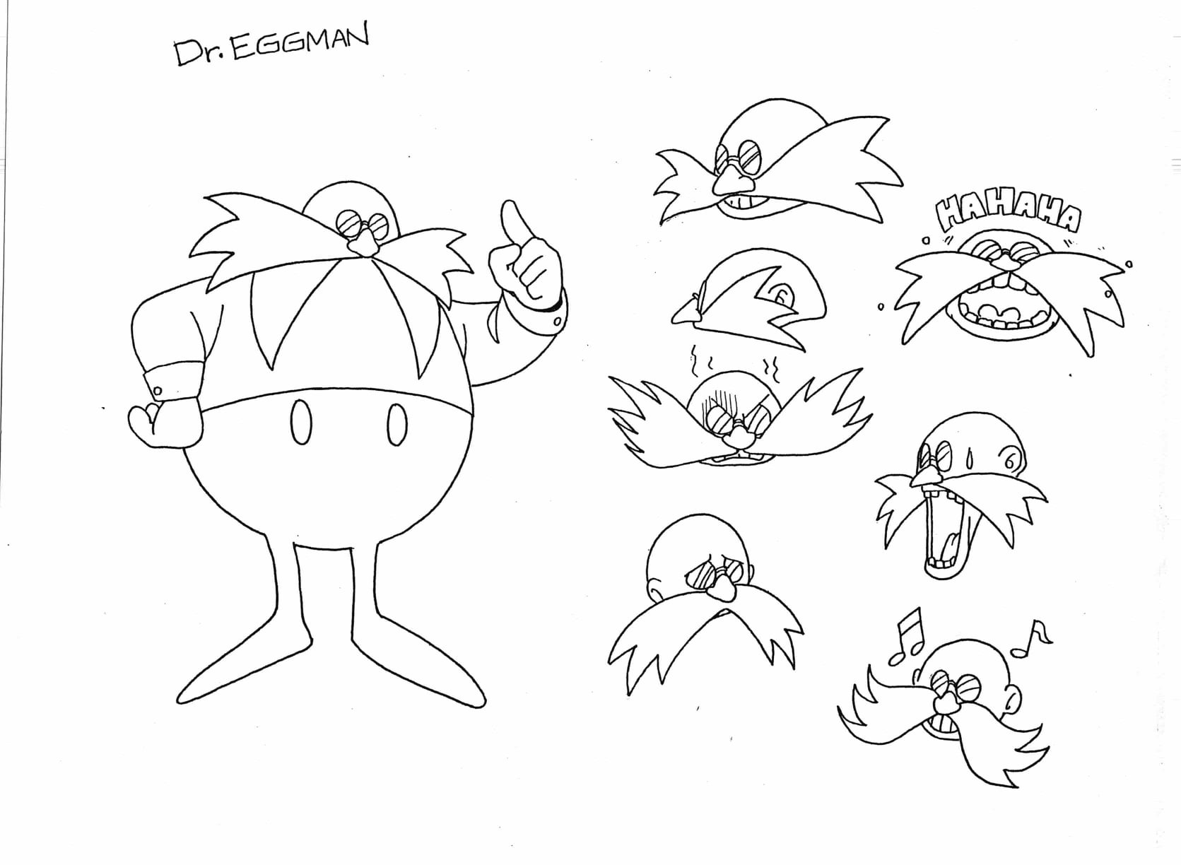 Facial expressions for Dr. Eggman. Facial expressions for Dr. Eggman.