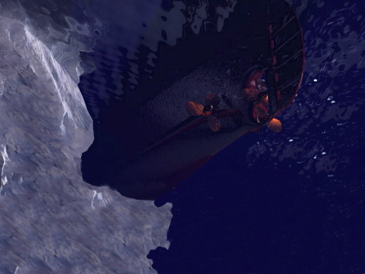 The iceberg is on the wrong side. The iceberg is on the wrong side.