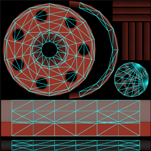 UV Chart for the texture.