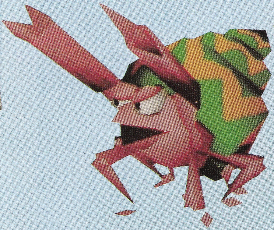 An enemy called the Yadogarin. It's shell is a prized collectable among those who live in Tazmily. An enemy called the Yadogarin. It's shell is a prized collectable among those who live in Tazmily.
