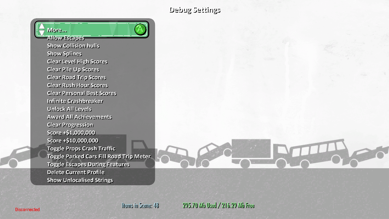 Debug Settings Debug Settings