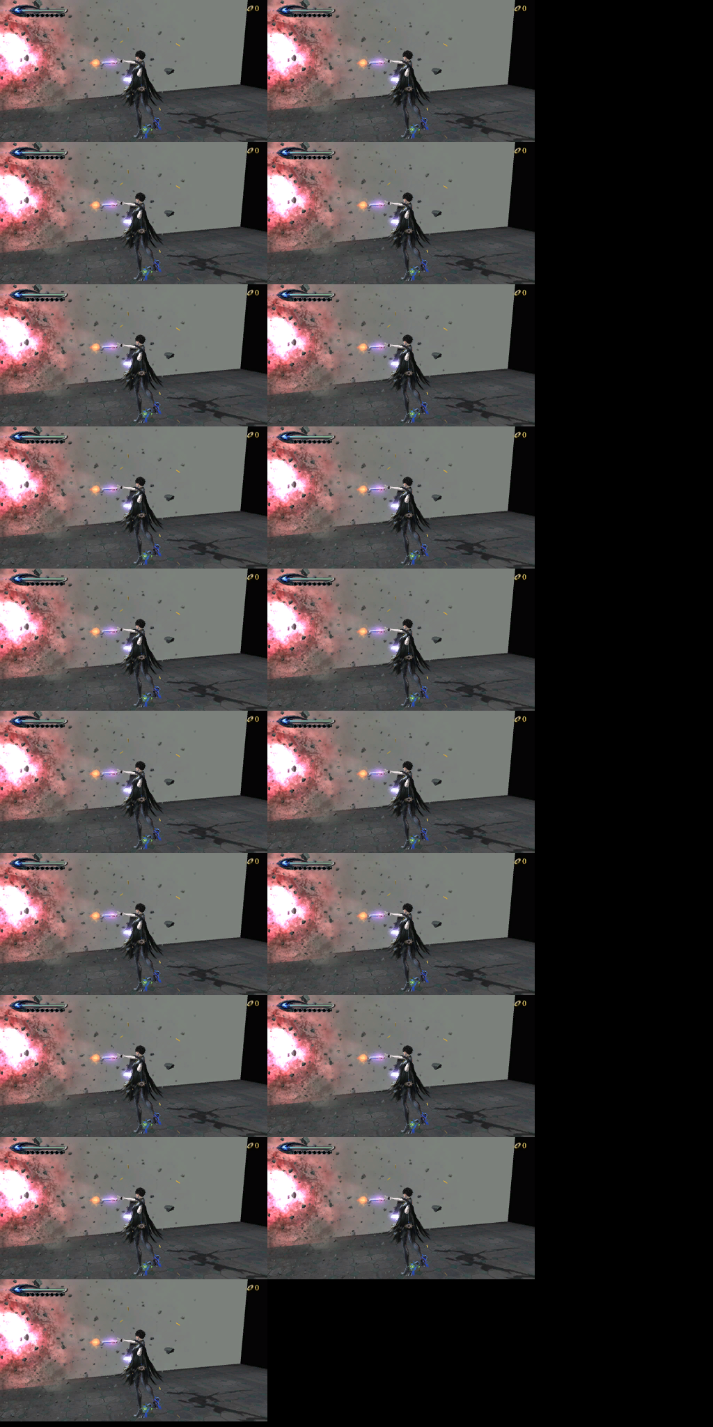 A repeating screenshot of a test room.