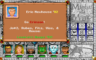 Eric Newhouse (Playtesting; Credited in the TurboGrafx-16 version, but not the DOS version)