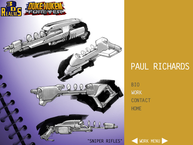 Sniper Rifle concept art that has similarities to the one in the prototypes.