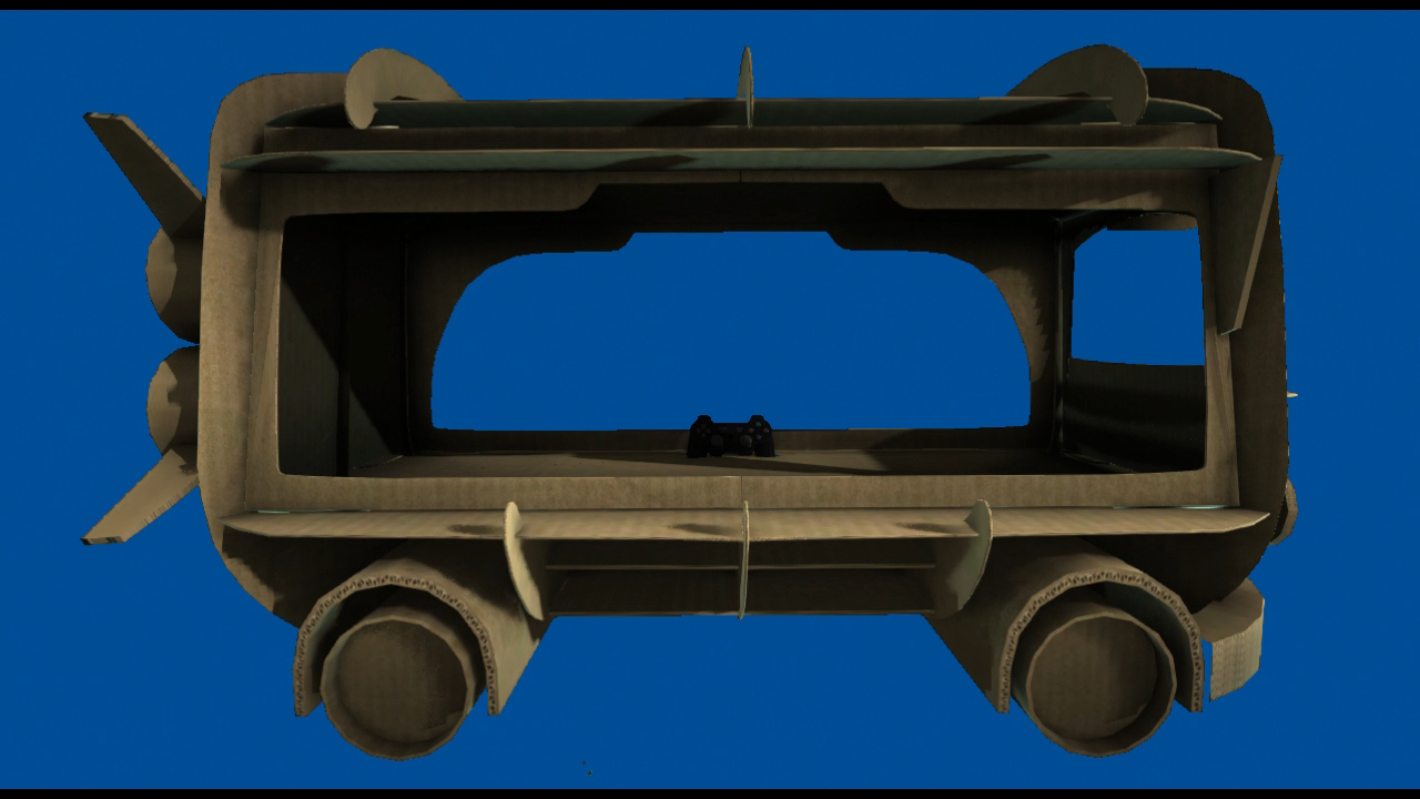 Notice the wheels, which aren't seen.