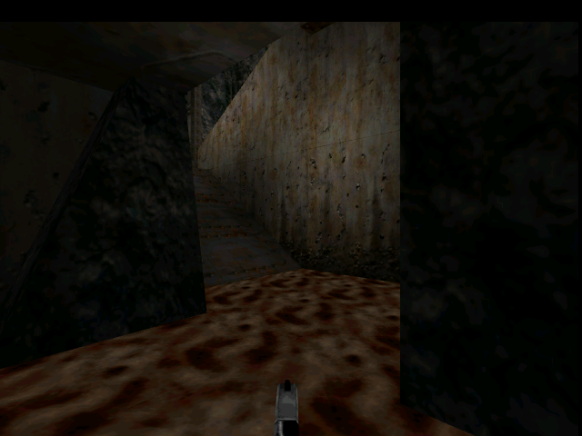 The end of the split-path area.