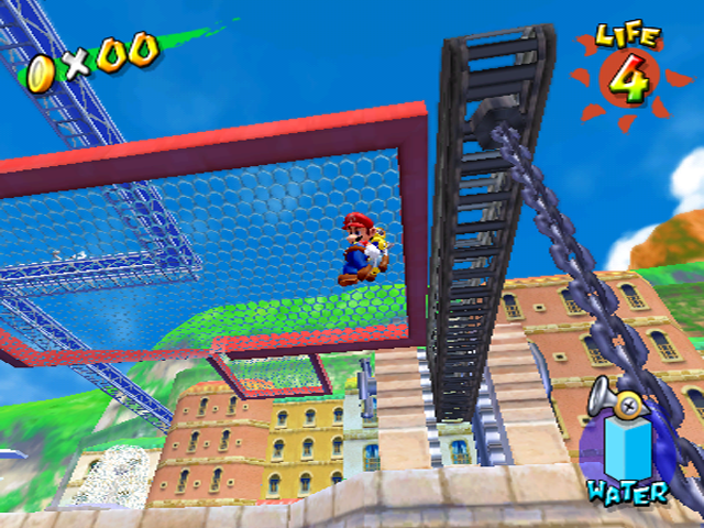 There's no supports holding up the fencing... magic!