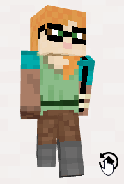 A gif of the skin model using the texture.