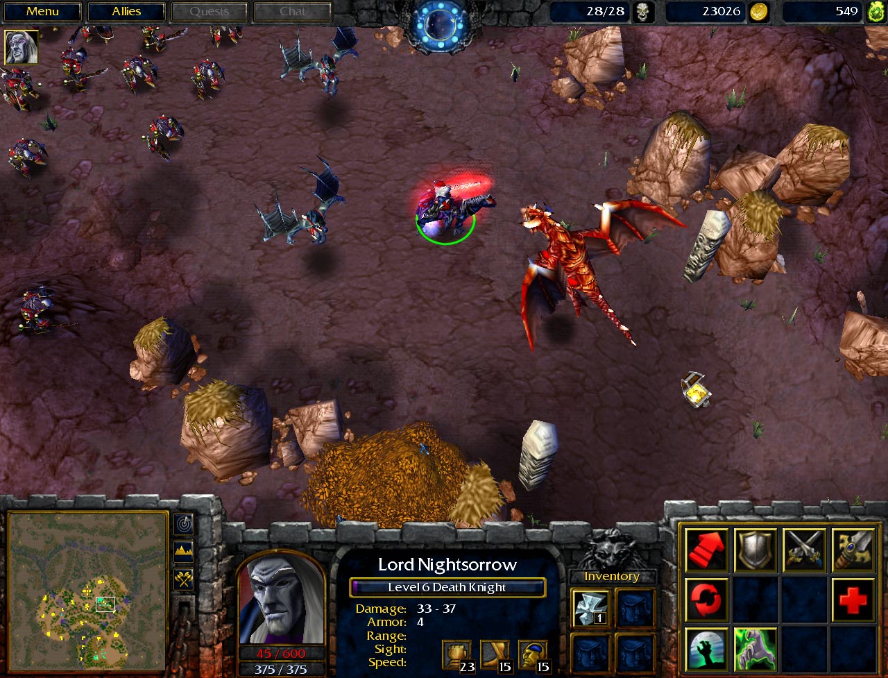 The Anti-Paladin, now renamed to Death Knight, in the Beta with his Finger of Death spell. Notice how different his horse is compared to its final game model. The Anti-Paladin, now renamed to Death Knight, in the Beta with his Finger of Death spell. Notice how different his horse is compared to its final game model.