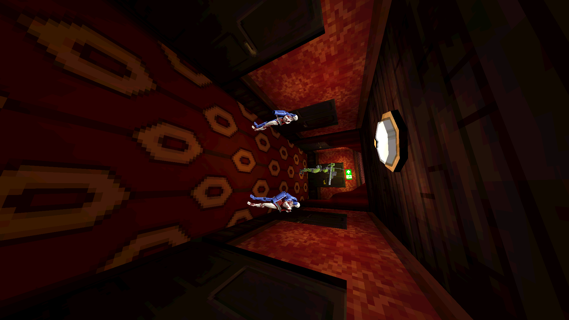 The gravity trigger version, near the end of the room.