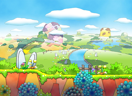 Concept art of what seems to be the level shown in the screenshots of the 2D prototype. Concept art of what seems to be the level shown in the screenshots of the 2D prototype.