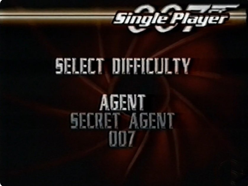 Scrapped difficulty selection screen.