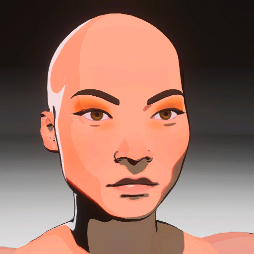 Graphic render of Tess's Head. Graphic render of Tess's Head.