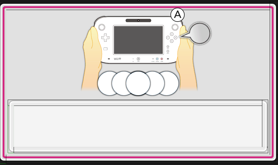 Unused "Hold the Wii U GamePad horizontally and press A" graphic
