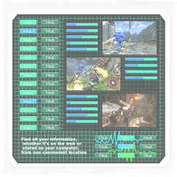 Three screenshots can be seen. Two show Sonic going through Kingdom Valley with an unused skybox, while Shadow is driving his buggy in Crisis City. There's also text, which reads "Find all your information, whenever it's on the web or stored on your computer, from one convenient location".