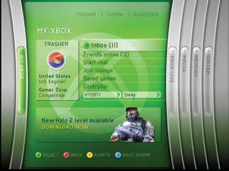"My Xbox" Page