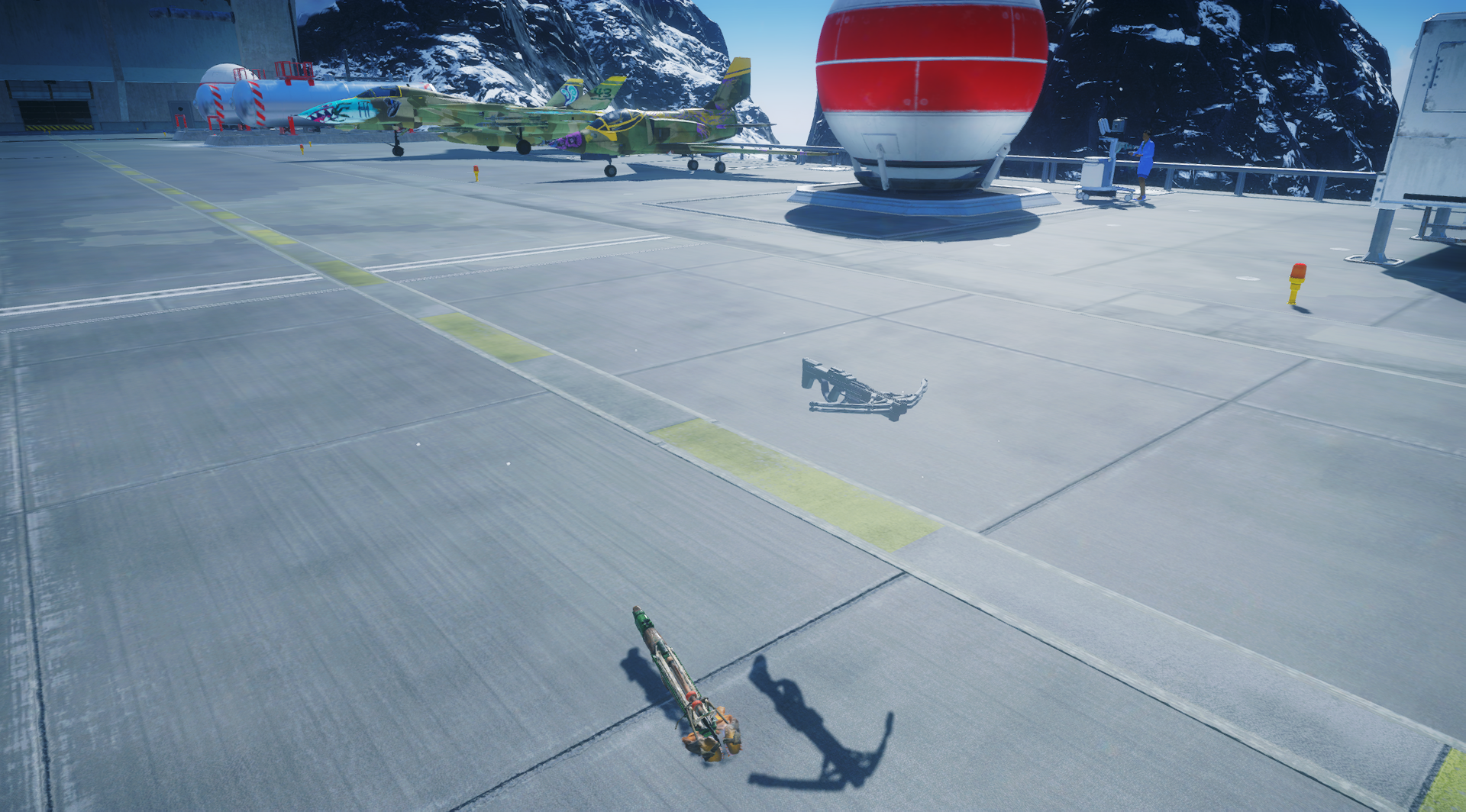 The way it spawns in.