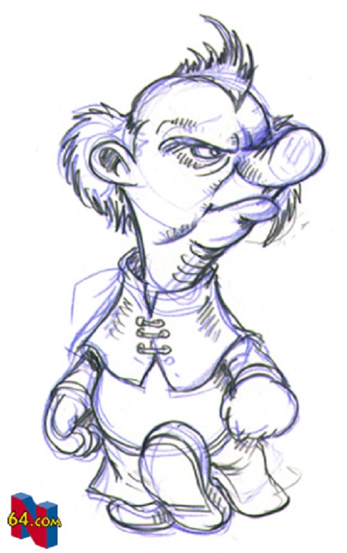 Concept art of an angry-looking man by Itoh. Concept art of an angry-looking man by Itoh.