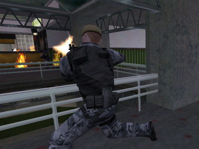 Screenshot of an early de_stadium.