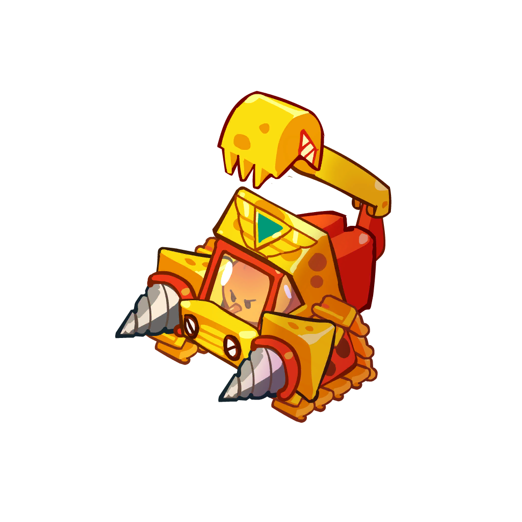 Scrapped enemy resembling a mole controlling an excavator.