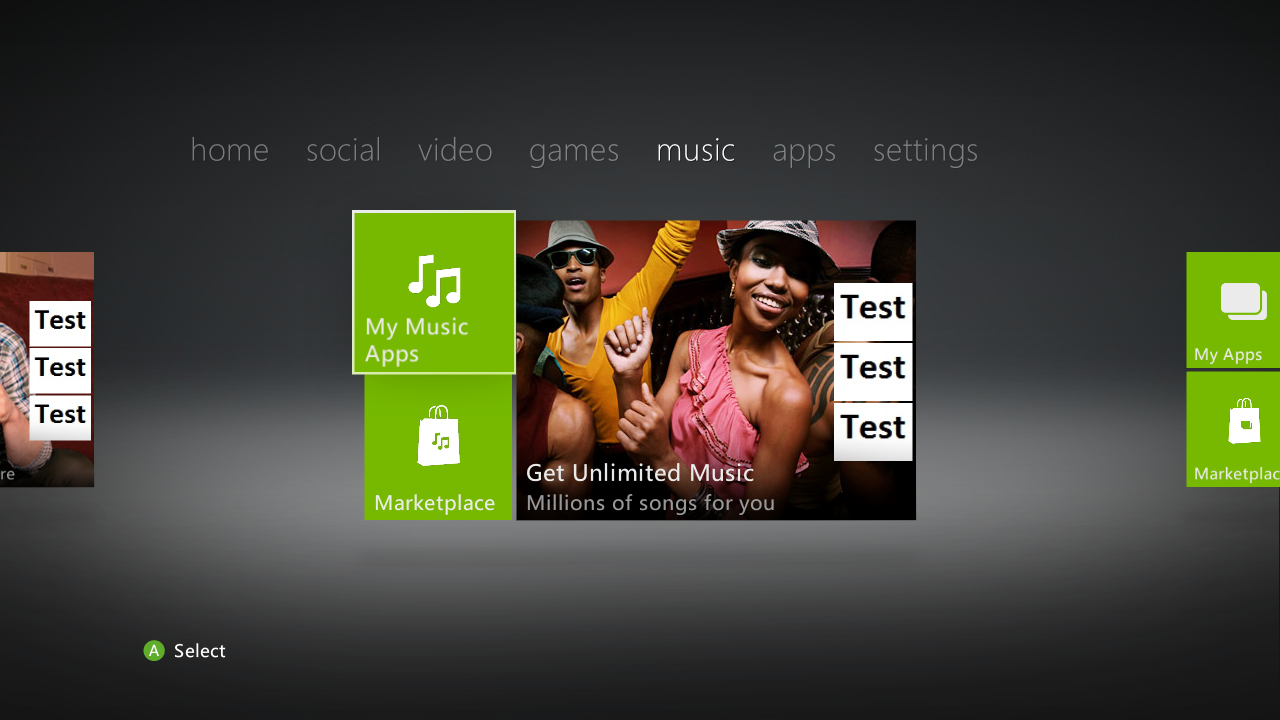 Dashboard (Music Tab) Dashboard (Music Tab)