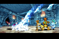 Mia battling in Sol Sanctum with Isaac and Garet. What is she doing there? Mia battling in Sol Sanctum with Isaac and Garet. What is she doing there?