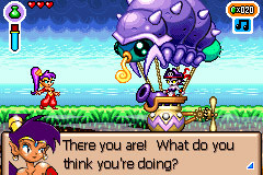 Shantae confronting Risky