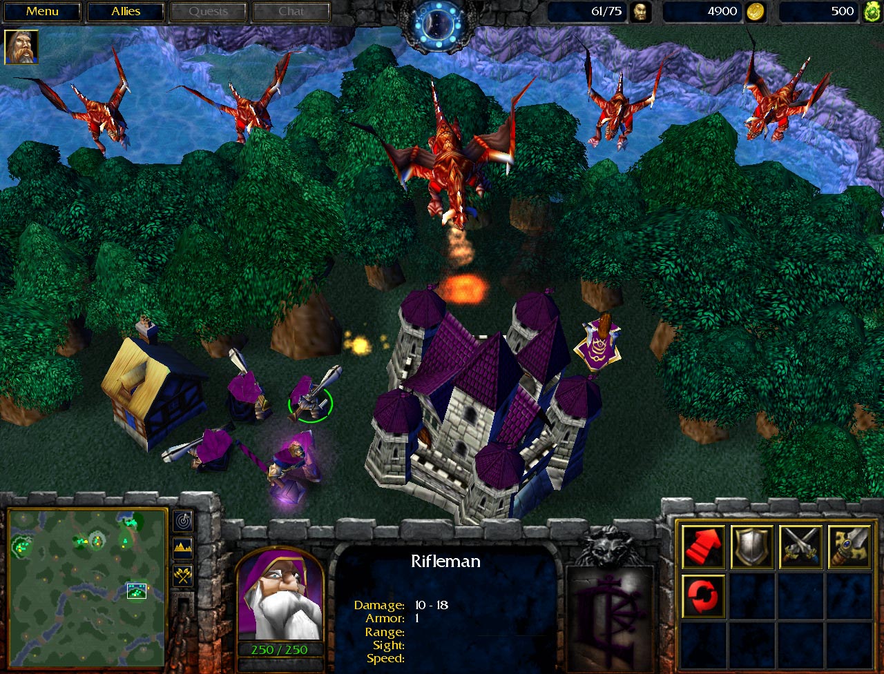 Rifleman in the Beta. The Lordaeron crest was team-colored at some point, we see it as purple here. Rifleman in the Beta. The Lordaeron crest was team-colored at some point, we see it as purple here.