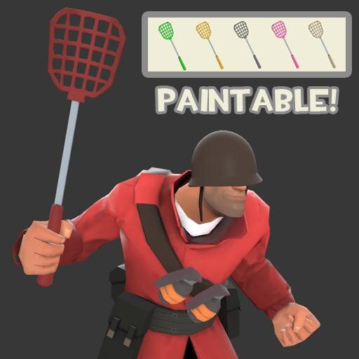 Workshop image showing the paintability of the Stratonic Swatter.