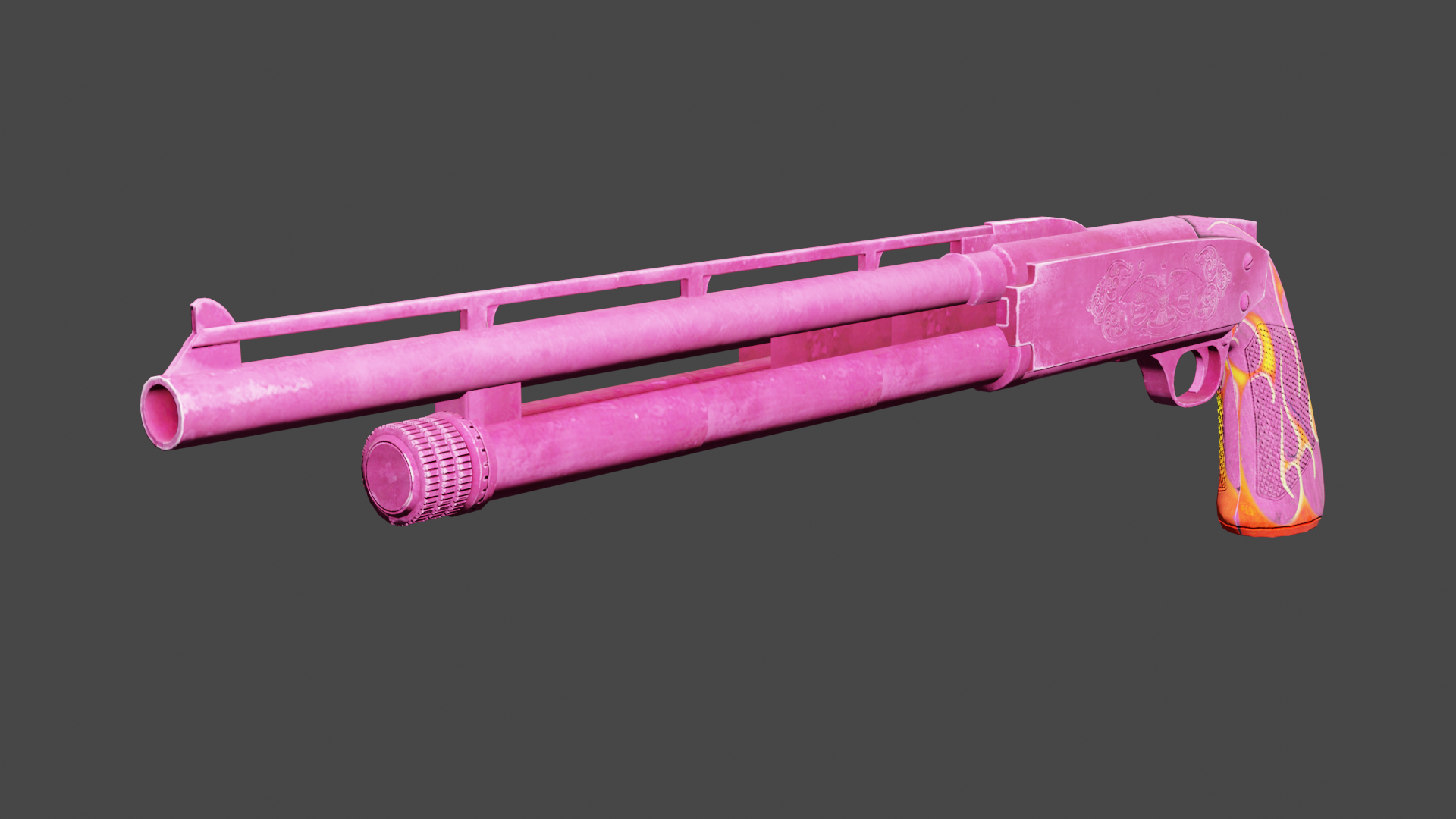 Rendered image of the DLC testgun.