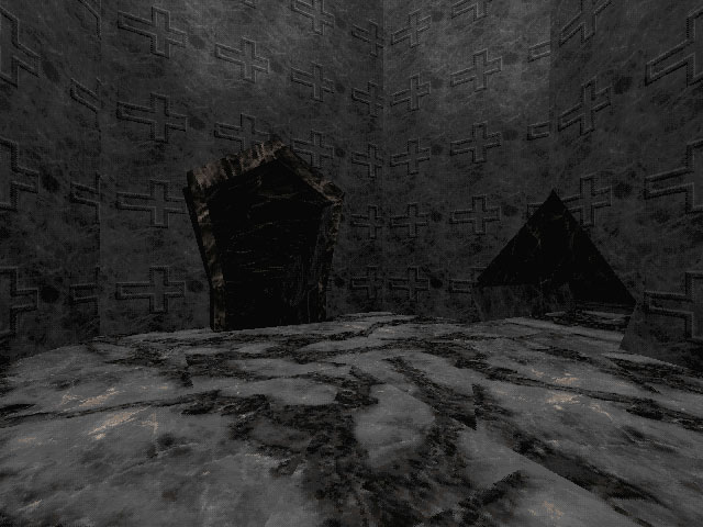 The room of horizontal crosses.