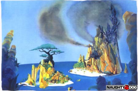 Concept art of the Wumpa Islands (colored) Concept art of the Wumpa Islands (colored)