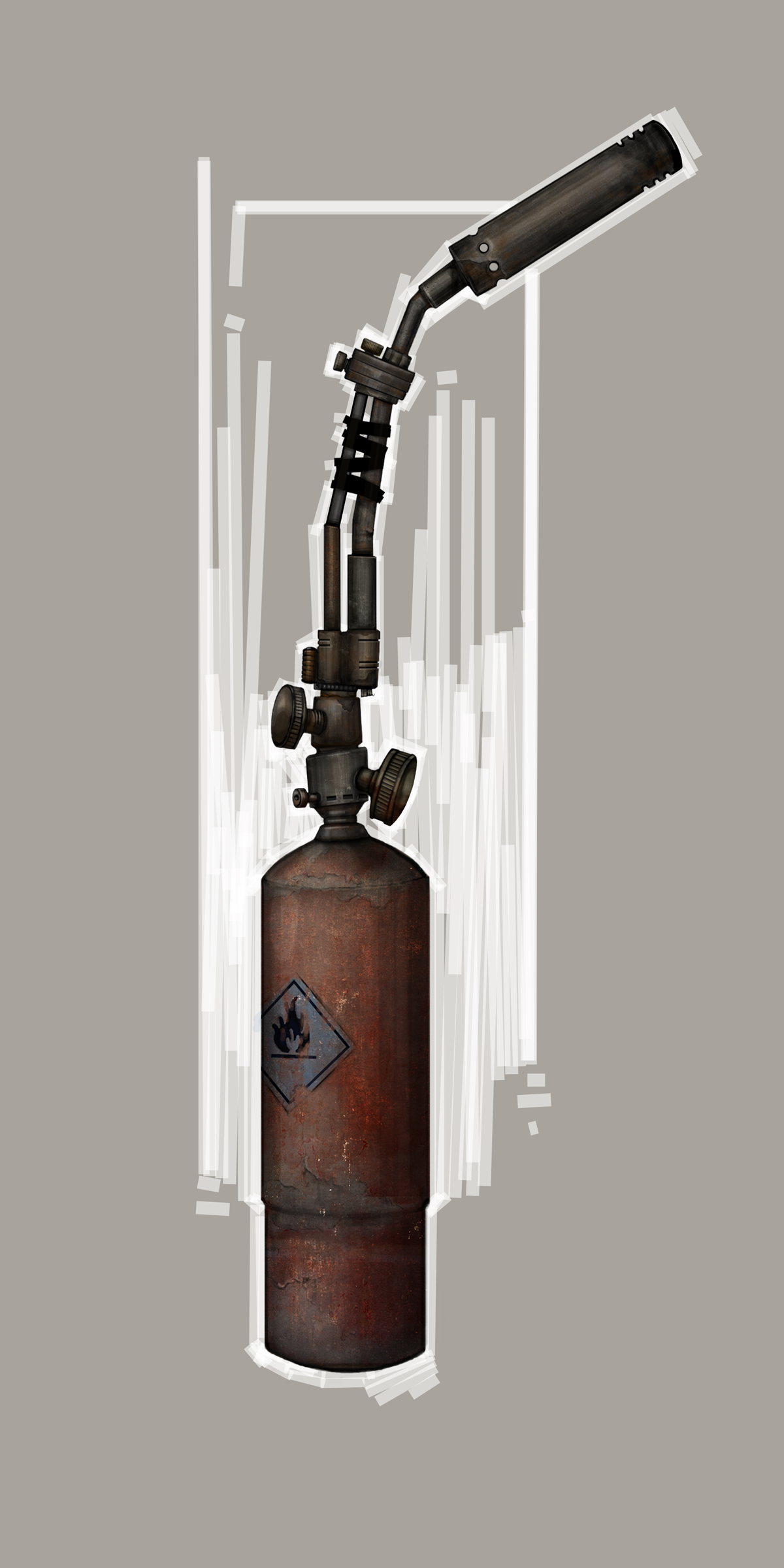 Blowtorch concept art, likely for the Engineer. Blowtorch concept art, likely for the Engineer.