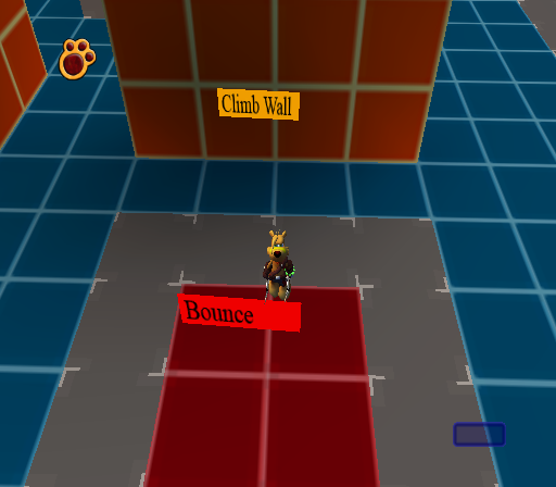A bouncy surface. A bouncy surface.