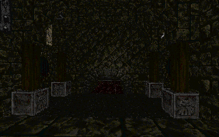 To the dead end from where you start the level at.