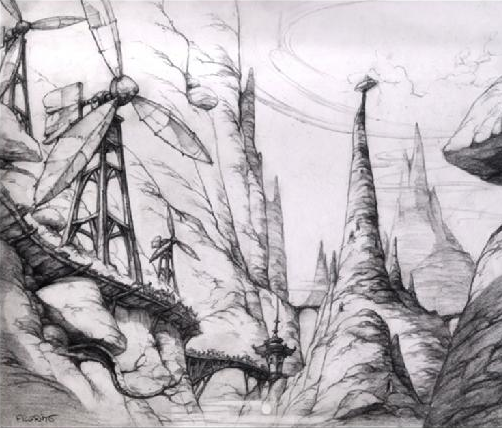 A scrapped canyon level. A scrapped canyon level.