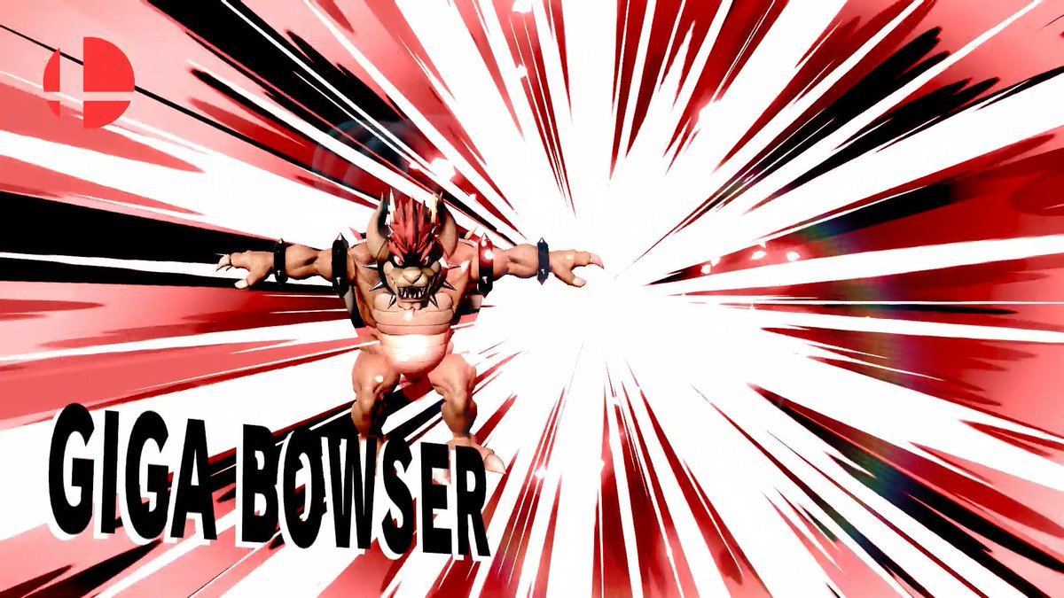 Giga Bowser on the Results screen, revealing a t-pose due to a lack of animations. Giga Bowser on the Results screen, revealing a t-pose due to a lack of animations.