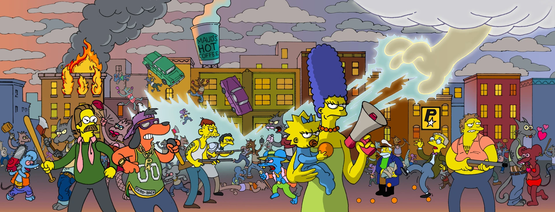 SimpsonsGame360-ConceptArt-john-estes-mob-war-color-tone.png