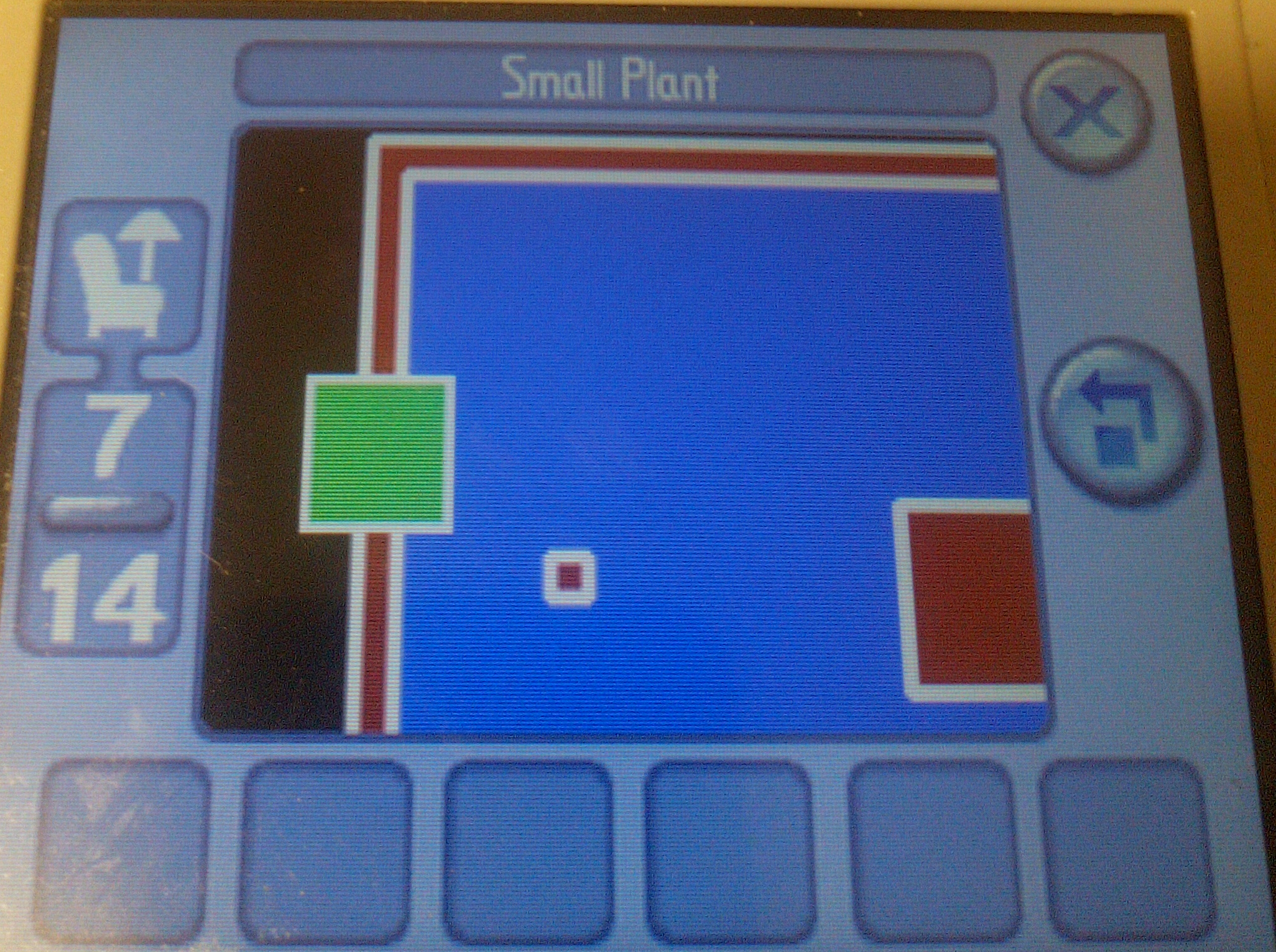 A small plant placed out of bounds A small plant placed out of bounds
