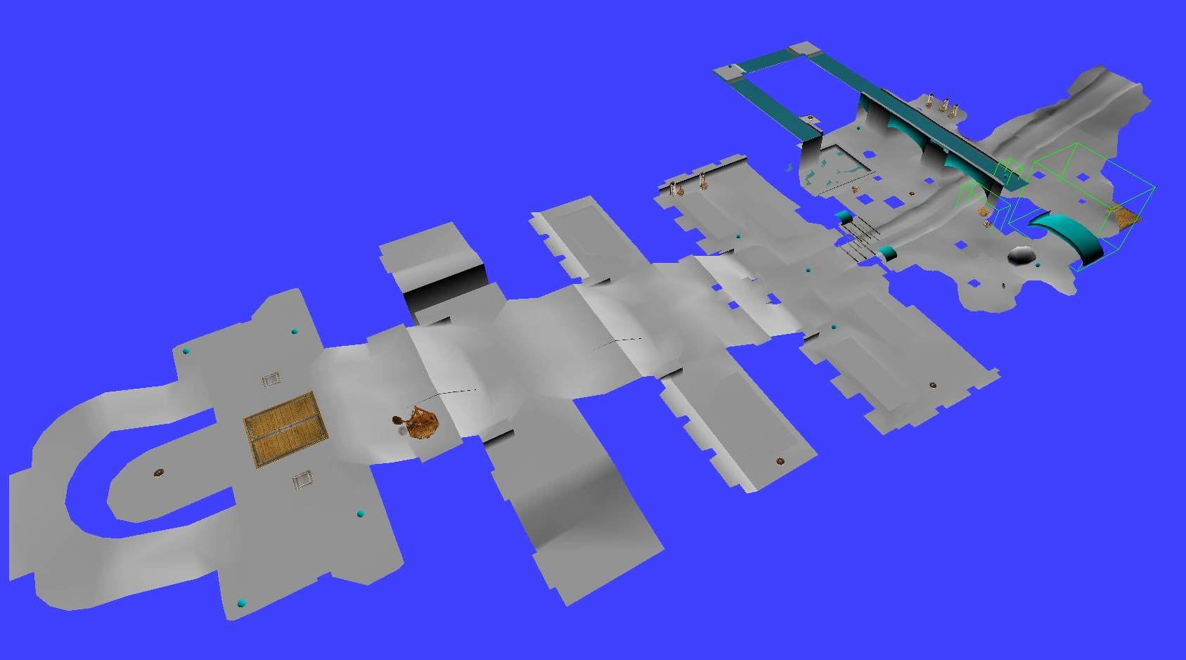 Collision and objects in sector 1