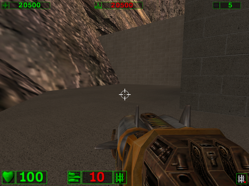 The pit's location.