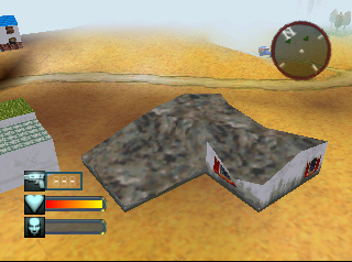 Early destroyed house model. Early destroyed house model.